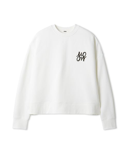 Mila Owen（ミラオーウェン）の「【USAGI ONLINE・ZOZOTOWN限定】ビッグトレーナー（スウェット・レディース・ホワイト/ダークネイビー・F）」の8枚目の写真