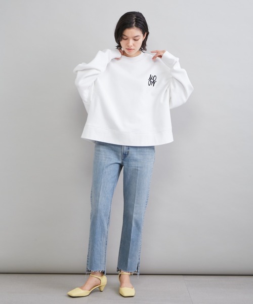 Mila Owen（ミラオーウェン）の「【USAGI ONLINE・ZOZOTOWN限定】ビッグトレーナー（スウェット・レディース・ホワイト/ダークネイビー/ライトピンク/ミント・F）」の20枚目の写真