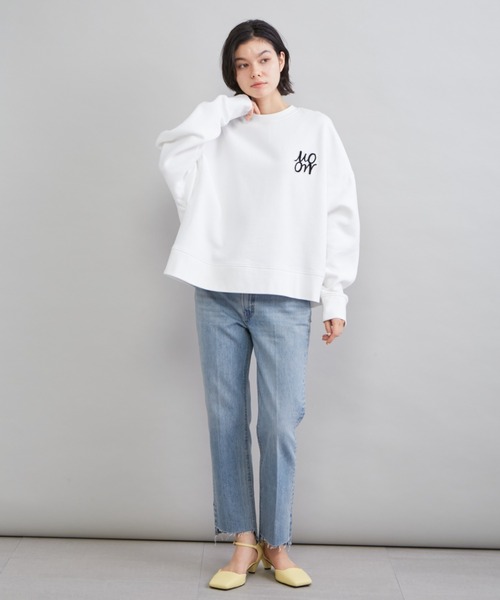 Mila Owen（ミラオーウェン）の「【USAGI ONLINE・ZOZOTOWN限定】ビッグトレーナー（スウェット・レディース・ホワイト/ダークネイビー/ライトピンク/ミント・F）」の21枚目の写真