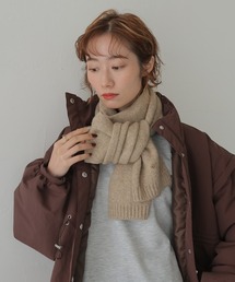 CLEIO | 【CLEIO】チャーム付き無地マフラー SIMPLE PLAIN MUFFLER WITH CHARM/737-14660(マフラー)