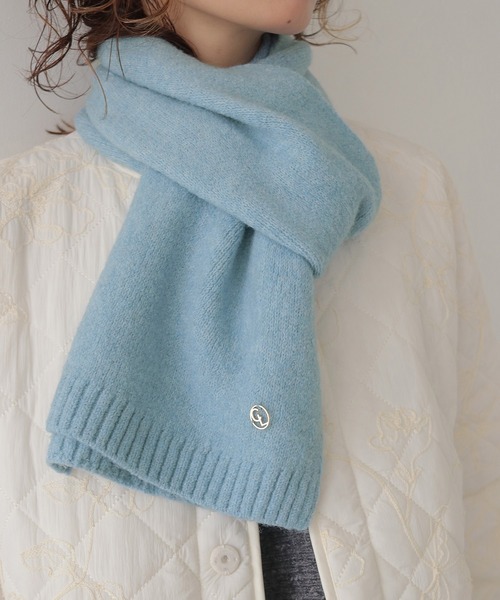 CLEIO（クレイオ）の「【CLEIO】チャーム付き無地マフラー SIMPLE PLAIN MUFFLER WITH CHARM/737-14660（マフラー・レディース・サックスブルー/グレー/チャコール/ベージュ/ブラウン/ライトグリーン・FREE）」の11枚目の写真
