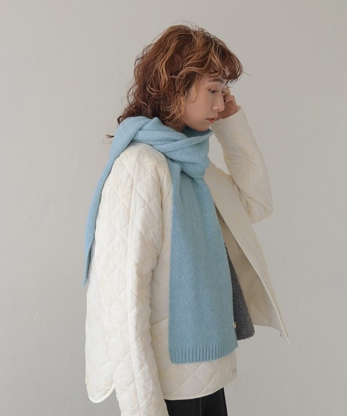 CLEIO（クレイオ）の「【CLEIO】チャーム付き無地マフラー SIMPLE PLAIN MUFFLER WITH CHARM/737-14660（マフラー・レディース・サックスブルー/グレー/チャコール/ベージュ/ブラウン/ライトグリーン・FREE）」の10枚目の写真