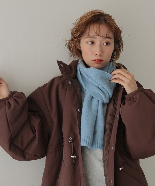 CLEIO（クレイオ）の「【CLEIO】チャーム付き無地マフラー SIMPLE PLAIN MUFFLER WITH CHARM/737-14660（マフラー・レディース・サックスブルー/グレー/チャコール/ベージュ/ブラウン/ライトグリーン・FREE）」の13枚目の写真