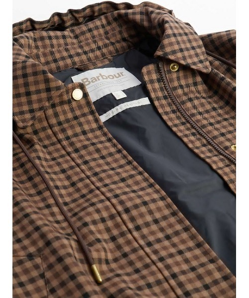 Barbour チェック柄ジャケット　千鳥柄　スペイ Audreyチェック シャワープルーフジャケット（レディース）（ブルゾン
