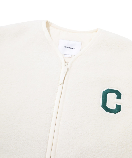 COVERNAT(カバーナット)の「Cロゴノーカラシェルパジャケットアイボリー(その他アウター・レディース・その他・SMALL/MEDIUM/LARGE/X-LARGE/XX-LARGE)」の4枚目の写真