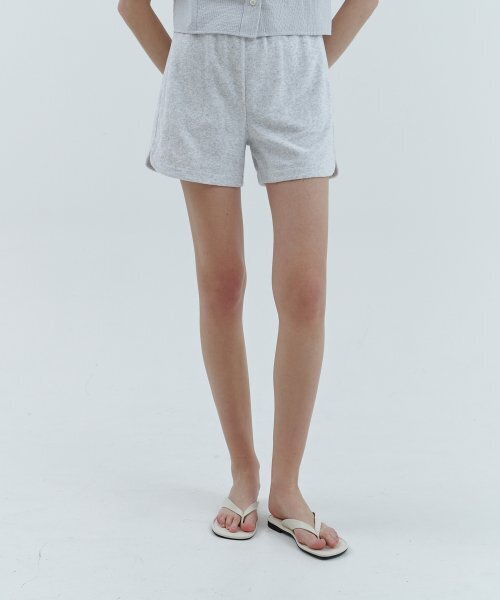 STEP AROUND(ステップアラウンド)の「テリー ハーフパンツ_ライトグレー(その他パンツ・レディース・その他・SMALL/MEDIUM)」の2枚目の写真