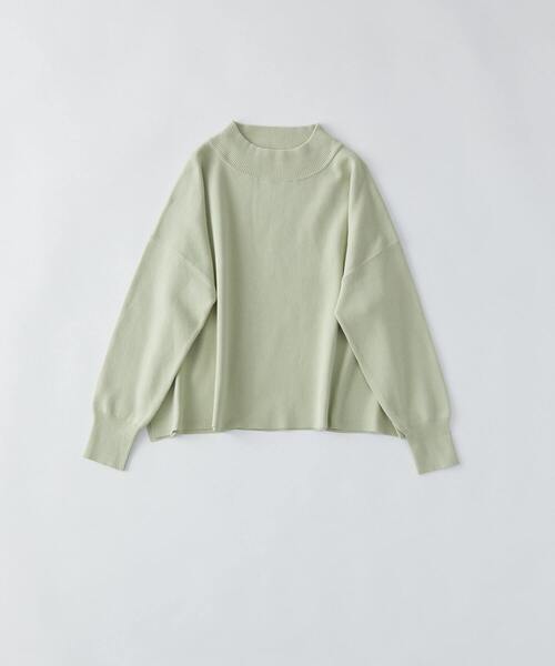 conges payes ADIEU TRISTESSE(コンジェ ペイエ アデュートリステス)の「ミラノリブモックネックニットプルオーバー(ニット/セーター・レディース・ピンク/パープル/ミント・FREE)」の2枚目の写真