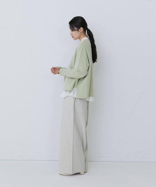 conges payes ADIEU TRISTESSE(コンジェ ペイエ アデュートリステス)の「ミラノリブモックネックニットプルオーバー(ニット/セーター・レディース・ピンク/パープル/ミント・FREE)」の18枚目の写真