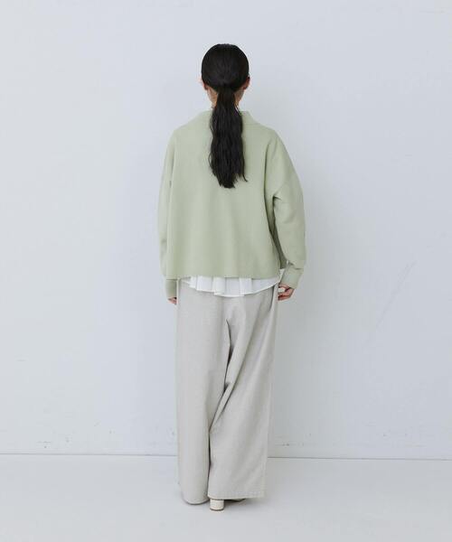 conges payes ADIEU TRISTESSE(コンジェ ペイエ アデュートリステス)の「ミラノリブモックネックニットプルオーバー(ニット/セーター・レディース・ピンク/パープル/ミント・FREE)」の19枚目の写真