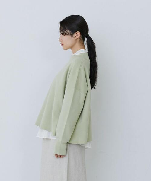 conges payes ADIEU TRISTESSE(コンジェ ペイエ アデュートリステス)の「ミラノリブモックネックニットプルオーバー(ニット/セーター・レディース・ピンク/パープル/ミント・FREE)」の22枚目の写真