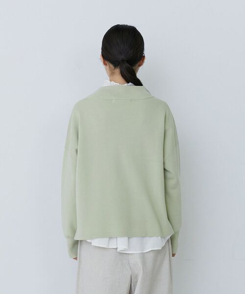 conges payes ADIEU TRISTESSE（コンジェ ペイエ アデュートリステス）の「ミラノリブモックネックニットプルオーバー（ニット/セーター・レディース・ピンク/パープル/ミント・FREE）」の14枚目の写真