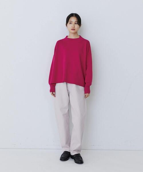 conges payes ADIEU TRISTESSE（コンジェ ペイエ アデュートリステス）の「ミラノリブモックネックニットプルオーバー（ニット/セーター・レディース・ピンク/パープル/ミント・FREE）」の15枚目の写真