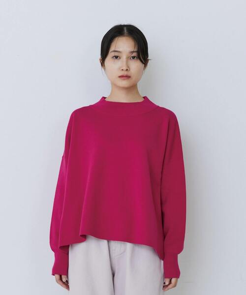 conges payes ADIEU TRISTESSE(コンジェ ペイエ アデュートリステス)の「ミラノリブモックネックニットプルオーバー(ニット/セーター・レディース・ピンク/パープル/ミント・FREE)」の16枚目の写真