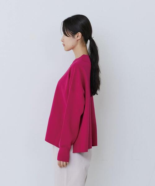 conges payes ADIEU TRISTESSE(コンジェ ペイエ アデュートリステス)の「ミラノリブモックネックニットプルオーバー(ニット/セーター・レディース・ピンク/パープル/ミント・FREE)」の15枚目の写真