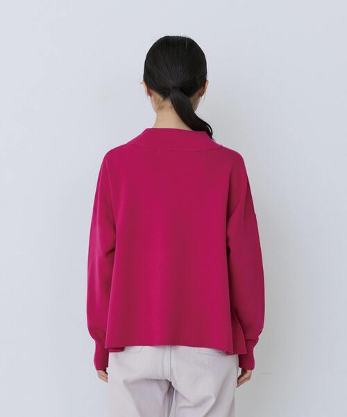 conges payes ADIEU TRISTESSE(コンジェ ペイエ アデュートリステス)の「ミラノリブモックネックニットプルオーバー(ニット/セーター・レディース・ピンク/パープル/ミント・FREE)」の14枚目の写真