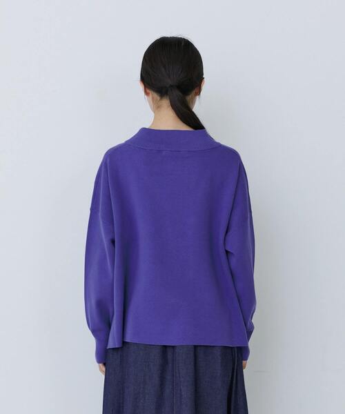 conges payes ADIEU TRISTESSE(コンジェ ペイエ アデュートリステス)の「ミラノリブモックネックニットプルオーバー(ニット/セーター・レディース・ピンク/パープル/ミント・FREE)」の7枚目の写真