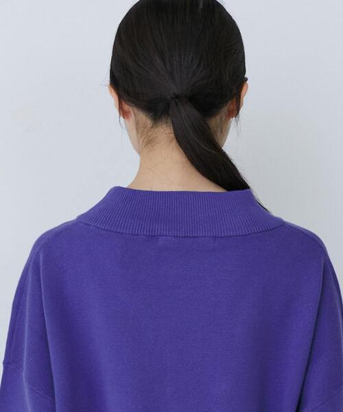 conges payes ADIEU TRISTESSE(コンジェ ペイエ アデュートリステス)の「ミラノリブモックネックニットプルオーバー(ニット/セーター・レディース・ピンク/パープル/ミント・FREE)」の5枚目の写真