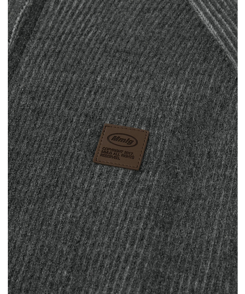 MMLG（エムエムエルジー）の「[Mmlg] TWO TONE HIGH NECK KNIT ZIPUP (CHARCOAL)（カーディガン/ボレロ・レディース・その他・LARGE/X-LARGE/SMALL/MEDIUM）」の4枚目の写真