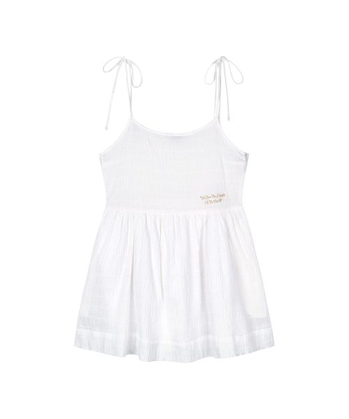 NAKED SURF CLUB(ネイキッドサーフクラブ)の「リンクルリボンミニドレス(ホワイト)(ワンピース・レディース・その他・SMALL/MEDIUM)」の2枚目の写真