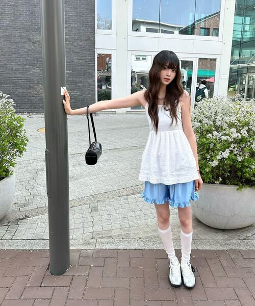 NAKED SURF CLUB(ネイキッドサーフクラブ)の「リンクルリボンミニドレス(ホワイト)(ワンピース・レディース・その他・SMALL/MEDIUM)」の8枚目の写真