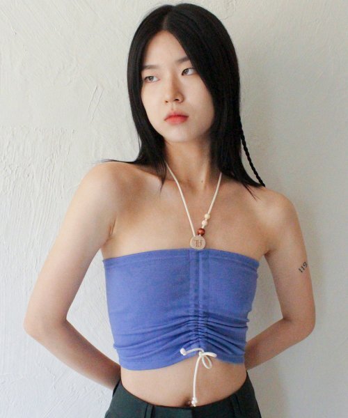 RUBATI(ルバティ)の「Wooden Beads Tube Top (PURPLE BLUE)(Tシャツ/カットソー・レディース・その他・size2/size1)」の2枚目の写真
