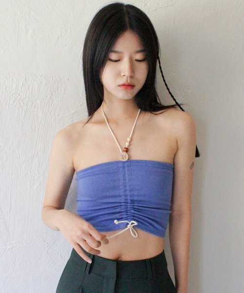 RUBATI(ルバティ)の「Wooden Beads Tube Top (PURPLE BLUE)(Tシャツ/カットソー・レディース・その他・size2/size1)」の5枚目の写真