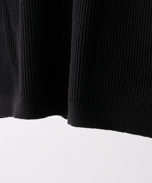 CLEL(クレイル)の「【CLEL】Minimal Collar Drivers Knit Shirt/ ミニマルカラードライバーズニットシャツ(シャツ/ブラウス・メンズ・カーキ/ブラック/杢グレー・S/XS/L/M)」の8枚目の写真