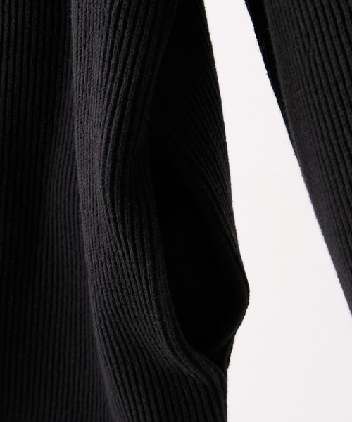 CLEL(クレイル)の「【CLEL】Minimal Collar Drivers Knit Shirt/ ミニマルカラードライバーズニットシャツ(シャツ/ブラウス・メンズ・カーキ/ブラック/杢グレー・S/XS/L/M)」の9枚目の写真