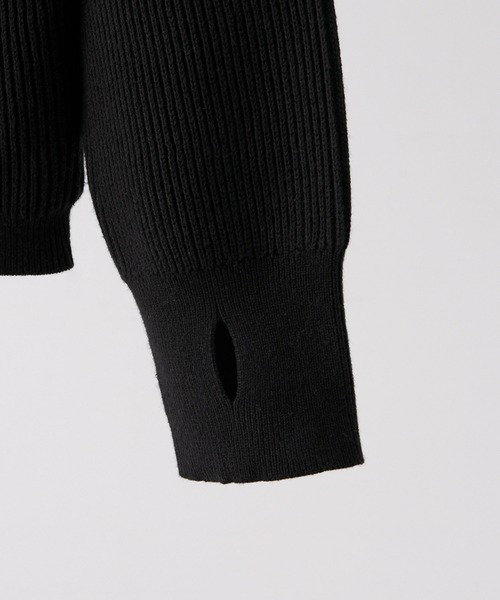 CLEL（クレイル）の「【CLEL】Minimal Collar Drivers Knit Shirt