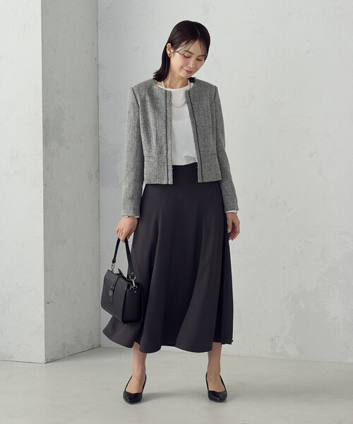 COMME CA ISM（コムサイズム）の「サーキュラースカート（スカート・レディース・チャコール/ネイビー・MEDIUM/LARGE）」の5枚目の写真
