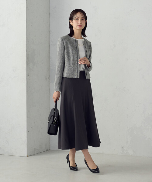 COMME CA ISM（コムサイズム）の「サーキュラースカート（スカート・レディース・チャコール/ネイビー・MEDIUM/LARGE）」の6枚目の写真