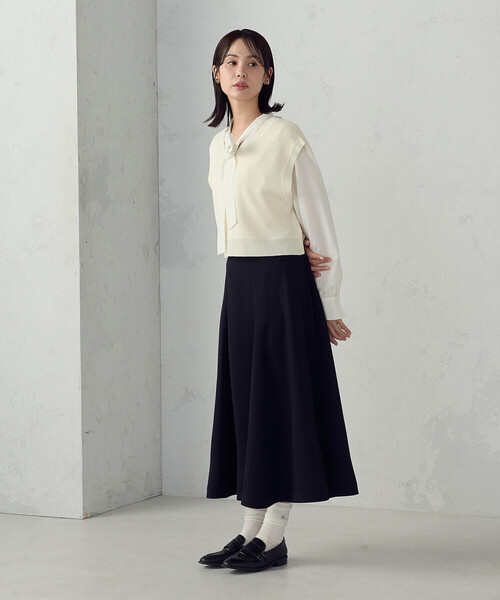 COMME CA ISM（コムサイズム）の「サーキュラースカート（スカート・レディース・チャコール/ネイビー・MEDIUM/LARGE）」の10枚目の写真