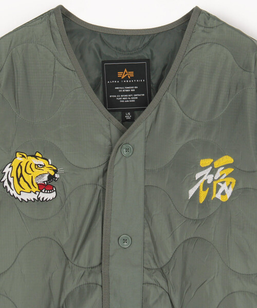 Alpha Industries(アルファインダストリーズ)の「ALPHA INDUSTRIES/アルファ インダストリーズ UNFRM TIGER LINER JACKET(ブルゾン・メンズ・ブラック/オリーブ・MEDIUM/LARGE/X-LARGE)」の14枚目の写真