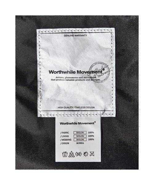 WORTHWHILE MOVEMENT（ワースワイルムーブメント）の「ブリッジバッグ (ブラック)（メッセンジャーバッグ・レディース・その他・FREE）」の10枚目の写真