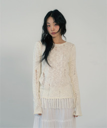 VINTAGE FRINGE KNIT (IVORY)