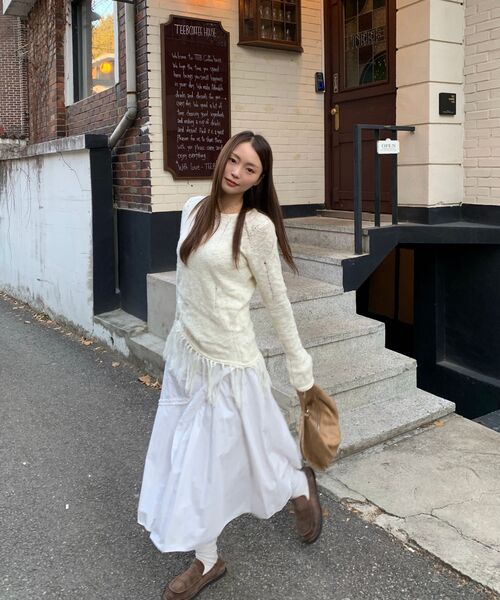 ZIZEMUSEUM(ジゼミュージアム)の「VINTAGE FRINGE KNIT (IVORY)(ニット/セーター・レディース・その他・OS)」の5枚目の写真