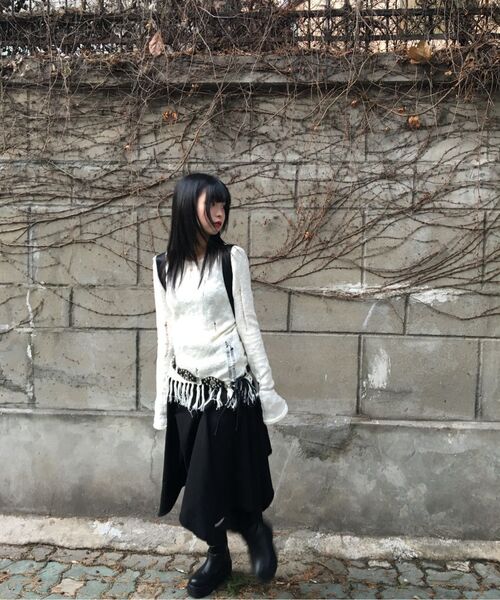 ZIZEMUSEUM(ジゼミュージアム)の「VINTAGE FRINGE KNIT (IVORY)(ニット/セーター・レディース・その他・OS)」の7枚目の写真
