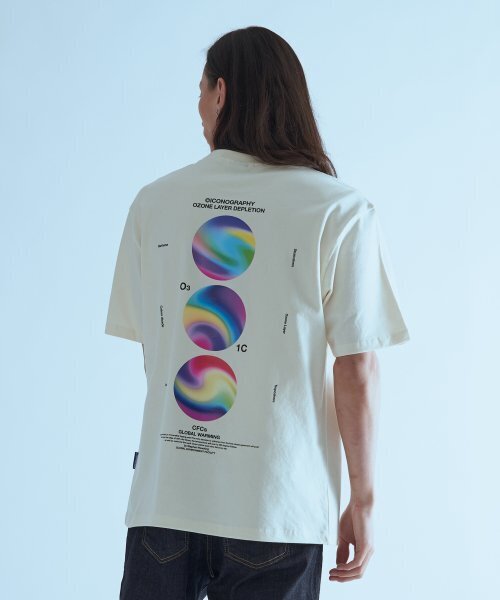 ICONOGRAPHY(アイコノグラフィー)の「地球の日 Part 1. オゾン層破壊 CR(Tシャツ/カットソー・レディース・アイボリー・SMALL/MEDIUM/LARGE/X-LARGE)」の3枚目の写真