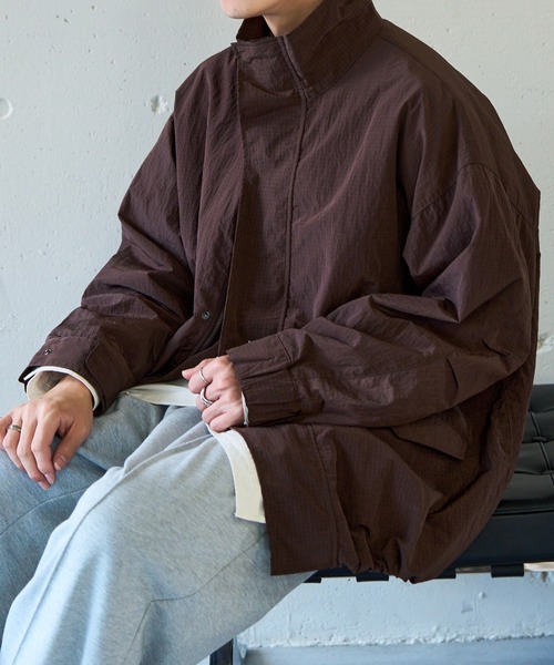 MAISON CLUB(メゾンクラブ)の「【MAISON CLUB】Ripstop Short Mil Coat M-65 / リップストップショートモッズコート(ミリタリージャケット・メンズ・ネイビー/ブラウン/カーキ/ブラック/グレー・M/L)」の4枚目の写真