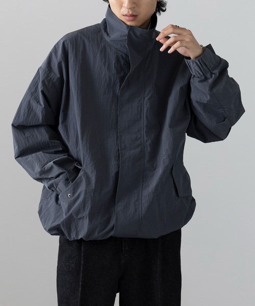 MAISON CLUB(メゾンクラブ)の「【MAISON CLUB】Ripstop Short Mil Coat M-65 / リップストップショートモッズコート(ミリタリージャケット・メンズ・ネイビー/ブラウン/カーキ/ブラック/グレー・M/L)」の3枚目の写真