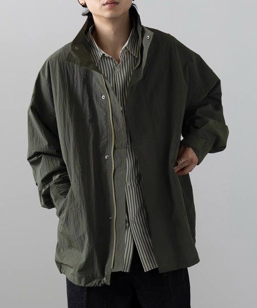 MAISON CLUB(メゾンクラブ)の「【MAISON CLUB】Ripstop Short Mil Coat M-65 / リップストップショートモッズコート(ミリタリージャケット・メンズ・ネイビー/ブラウン/カーキ/ブラック/グレー・M/L)」の5枚目の写真