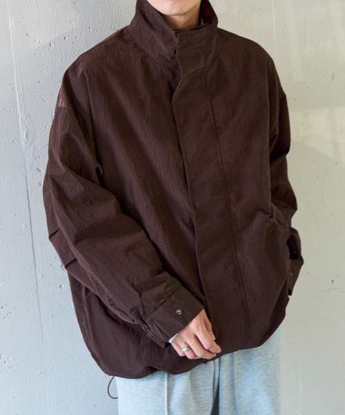 MAISON CLUB(メゾンクラブ)の「【MAISON CLUB】Ripstop Short Mil Coat M-65 / リップストップショートモッズコート(ミリタリージャケット・メンズ・ネイビー/ブラウン/カーキ/ブラック/グレー・M/L)」の13枚目の写真