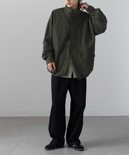 MAISON CLUB(メゾンクラブ)の「【MAISON CLUB】Ripstop Short Mil Coat M-65 / リップストップショートモッズコート(ミリタリージャケット・メンズ・ネイビー/ブラウン/カーキ/ブラック/グレー・M/L)」の19枚目の写真
