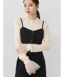 MURUA | チュールカフスリブニット(ニット/セーター)