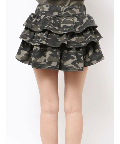 GYDA（ジェイダ）の「Sweat tiered スカートライクショートパンツ