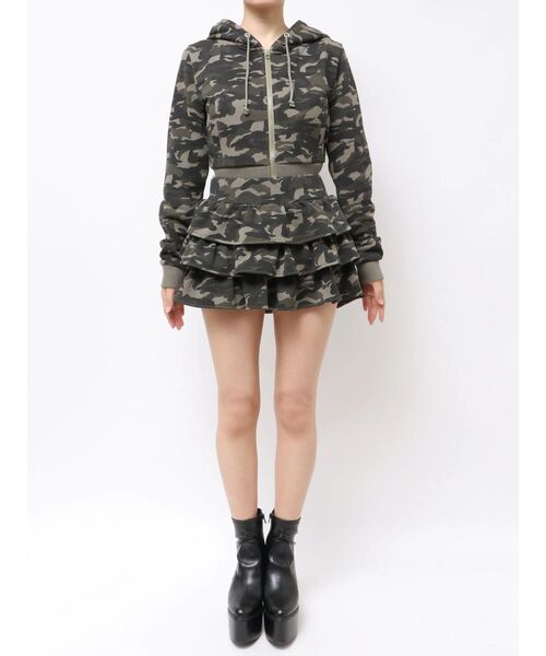 GYDA（ジェイダ）の「Sweat tiered スカートライクショートパンツ（スカート・レディース・その他1・FREE）」の11枚目の写真