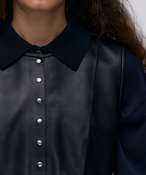 BACCA（バッカ）の「シープスキン ペプラムベスト（ベスト・レディース・ブラック・36）」の7枚目の写真