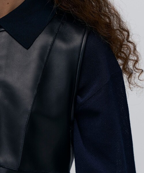 BACCA（バッカ）の「シープスキン ペプラムベスト（ベスト・レディース・ブラック・36）」の8枚目の写真