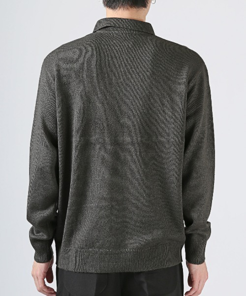 LUXSTYLE(ラグスタイル)の「カシミヤタッチポロシャツ(ニット/セーター・メンズ・ブラック/ホワイト/チャコールグレー・XL/L/M)」の11枚目の写真
