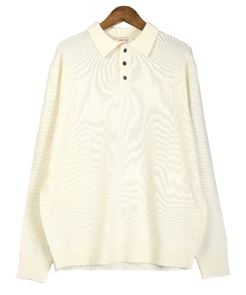 LUXSTYLE(ラグスタイル)の「カシミヤタッチポロシャツ(ニット/セーター・メンズ・ブラック/ホワイト/チャコールグレー・XL/L/M)」の16枚目の写真